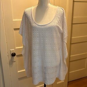 Motherhood Maternity White Lace Blouse